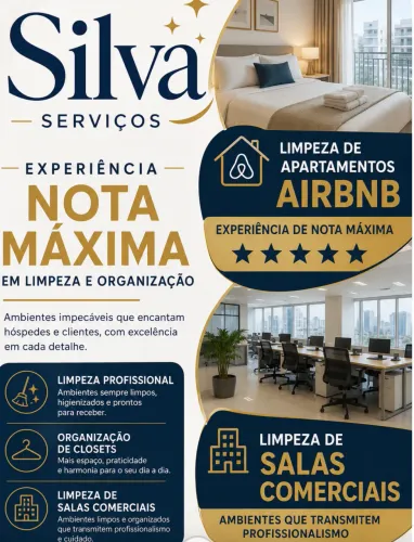 Limpeza salas comercial e apartamentos 
