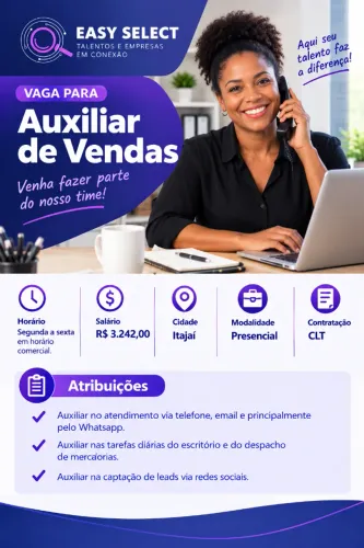 Auxiliar de Vendas
