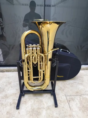 Euphonium Dolphin 4 Pistos Sib - Usado - Parcelo 21x - Aceito trocas