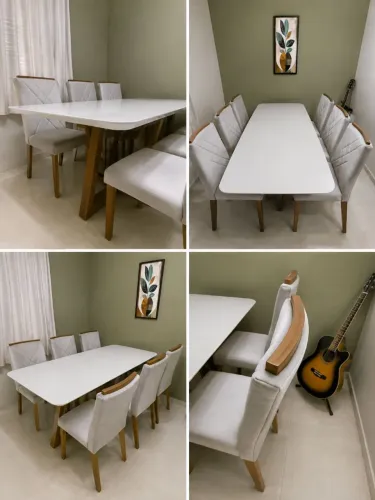 Mesa de jantar COM 6 cadeiras