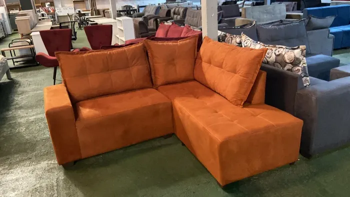 Sofá Chaise no linho R$1199,99