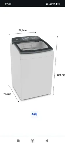 Máquina de Lavar Brastemp 18Kg Branca com Ciclo Tira Manchas Advanced
