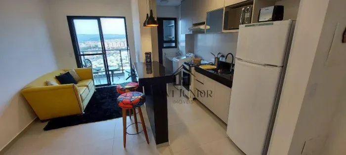 Apartamento com 1 dormitório para alugar, 48 m² por R$ 4.200/mês - Parque Campolim - Soroc