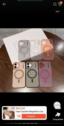 Capas Samsung s25 e iPhone 16