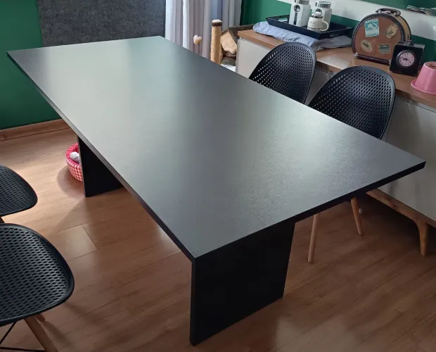 Mesa de jantar preta 4 lugares