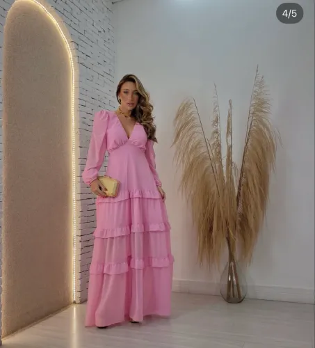 Vestido de festa / evento rosa 