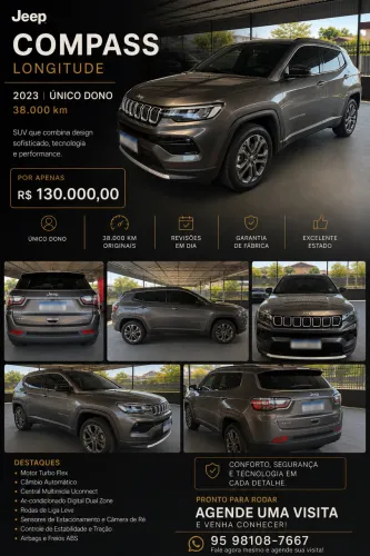 Jeep Compass Long. T270 1.3 TB 4X2 Flex AUT 2023