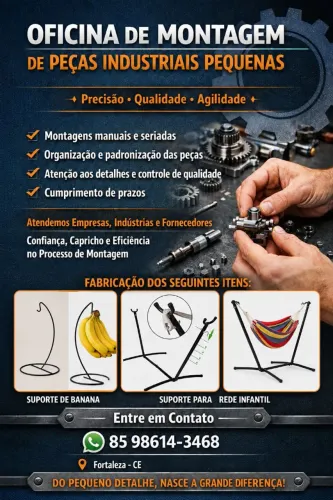 Oficina de Montagem de Peças Industriais