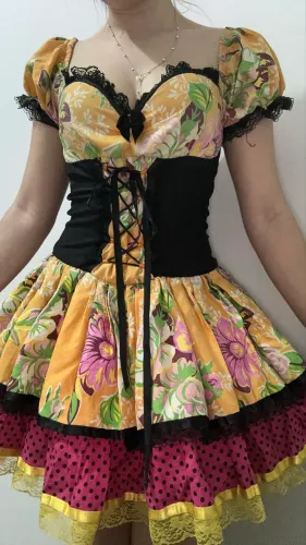 Vendo vestido de festa junina usado 1x