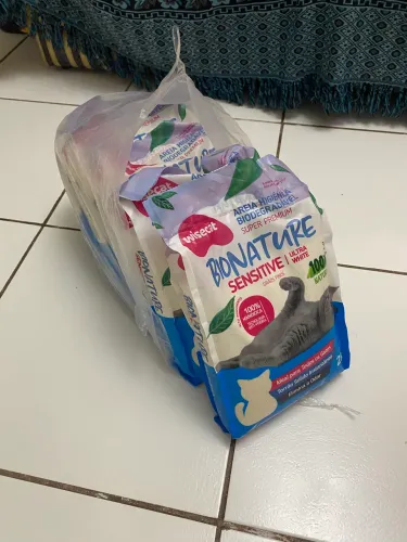 10kg de areia pra gato
