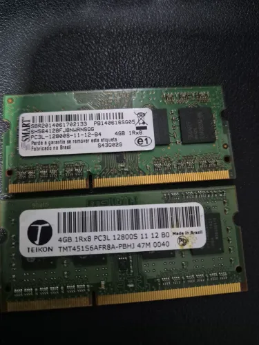 Kit Memória RAM 8GB (2x4GB) DDR3 para Notebook e MacBook