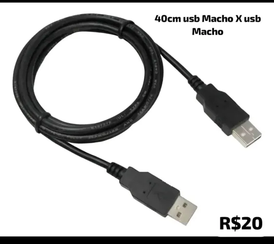 Cabo usb fêmea x macho, macho x macho leiam a descrição