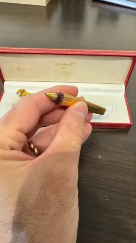 Caneta Cartier Fauntain Vintage Vendome Oval com Caixa