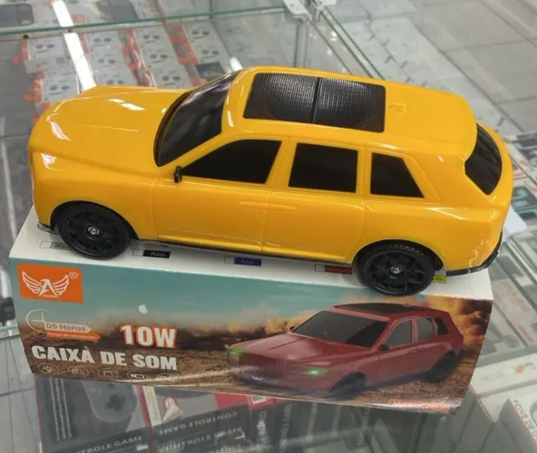 Caixa de som bluetooth formato carro 