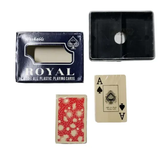 Baralho Buraco Pôker Vintage Antiguidade Washable Royal Lacrado