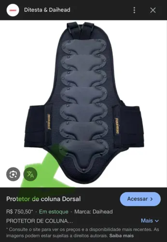 Protetor de coluna Dorsal - Daihead