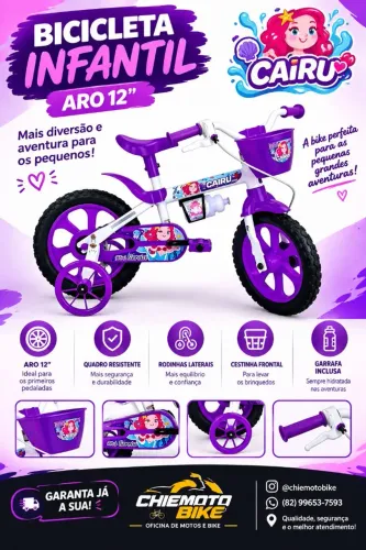 Bicicleta infantil aro 12