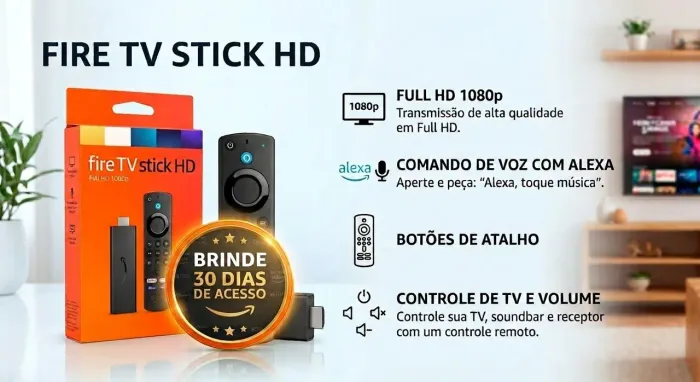 Fire Tv Stick Remote HD 3°Geracao 