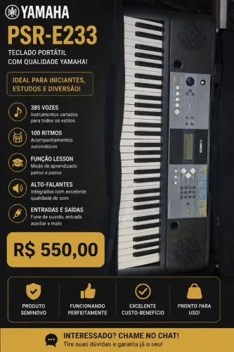 Teclado Yamaha PSR E233