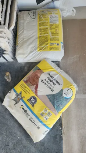 2 sacos Argamassa cimentocola flexível AC3 ACIII branco Quartzolit