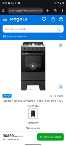 Fogão 4 bocas
