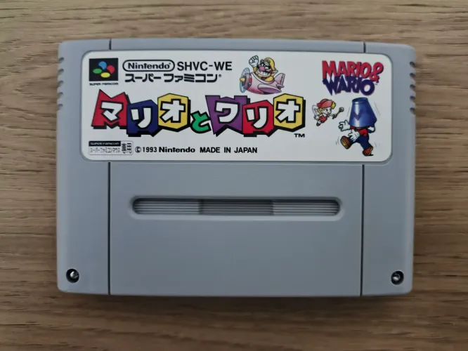 Mario & Wario Super Nintendo SNES SFC Famicom Original