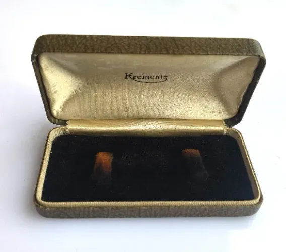 Estojo Krementz Antigo para Abotoaduras c. 1930