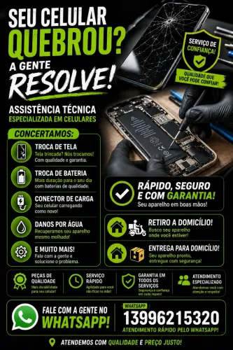 ? CONSERTO DE CELULAR | RETIRADA E ENTREGA A DOMICÍLIO ?