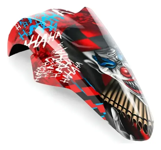 Adesivo Paralamas De Moto Sticker Para-lama Palhaço