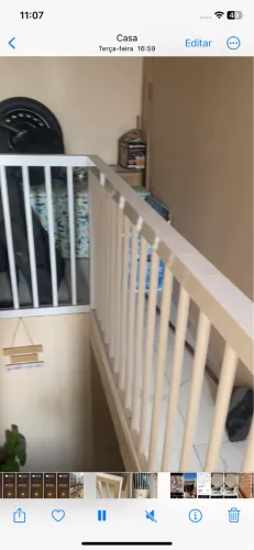 proteção pra escada (parapeito )de aluminio Branco