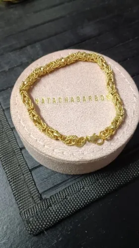 Pulseira banhada a ouro