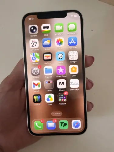 iPhone 12 branco 256gb seminovo