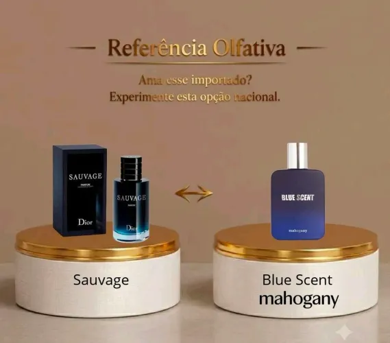 Perfume Blue Scent Mahogany