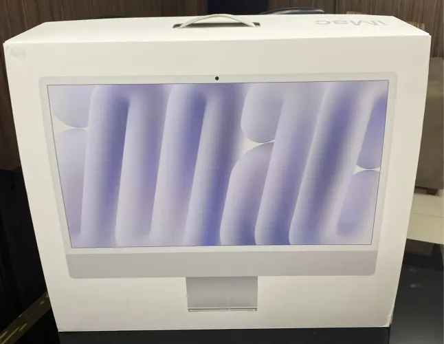 iMac 24" 2024 - M4, 16GB RAM, 256GB SSD - Prata - Garantia até 2027