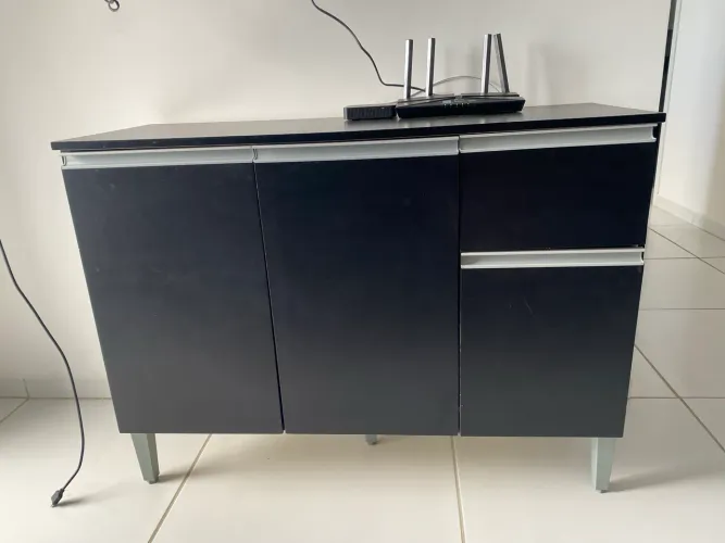Balcão de Cozinha Gabinete 105cm C/ Tampo