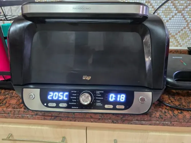 Fritadeira Elétrica Airfry Wap Barbecue Heat Digital 220v
