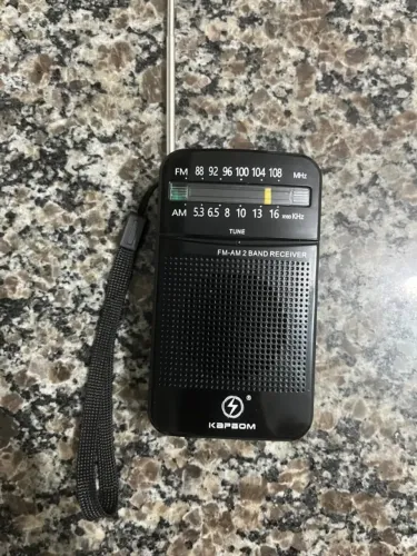 Rádio Portátil (pilha) AM/FM - Novo e Compacto