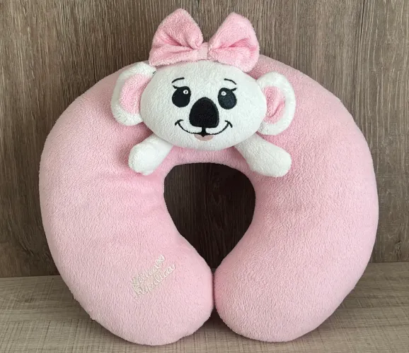 Almofada De Pescoço Para Viagem Lilica Ripilica Rosa