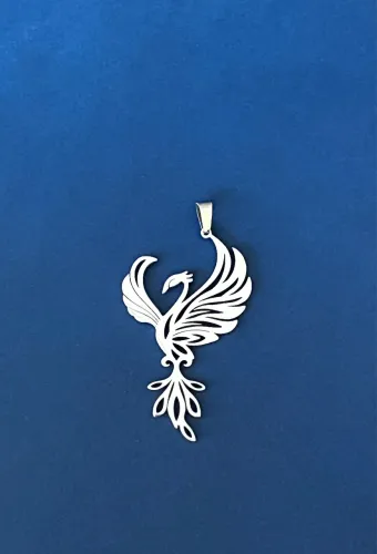 Pingente de fênix (Aço)