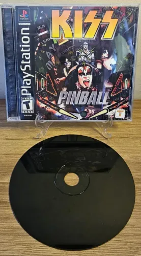 Jogo Kiss Pinball para Playstation 1 PS1 original americano Mídia preta