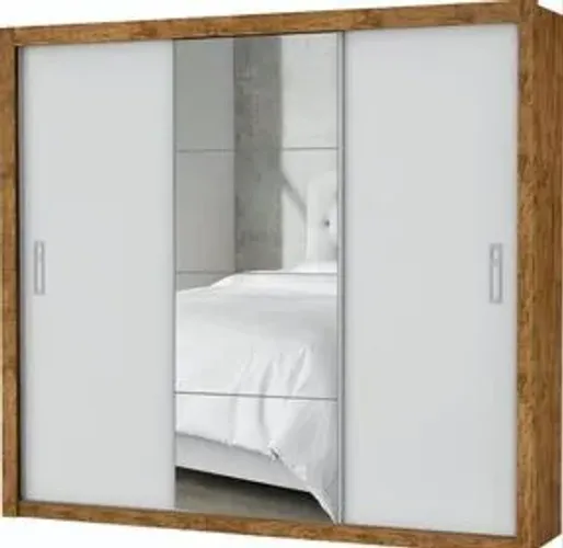 Guarda Roupa Plus com Espelho 3P - (Fazemos Entregas)!