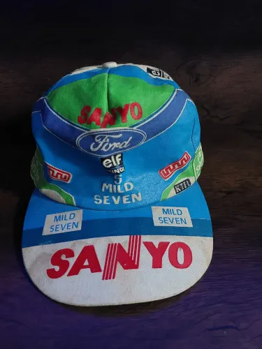 boné vintage oficial da equipe Benetton Ford Formula 1 (temporada de 1994) único exemplar