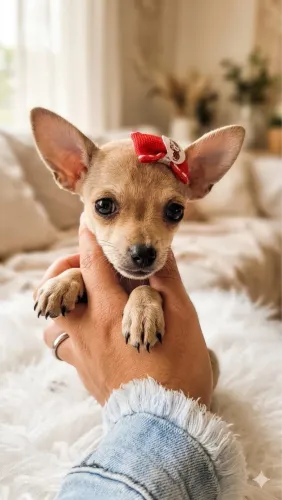 Lindos filhotes de Pinscher macho e fêmea.