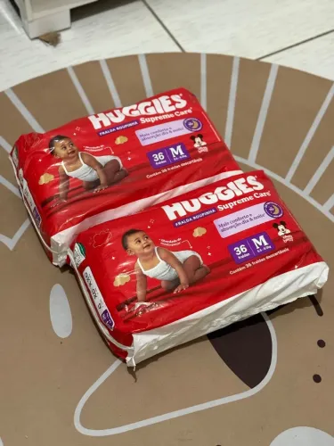 Kit 2 pacotes Fraldas descartáveis 