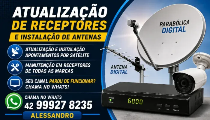 Antenas Receptores e Câmeras