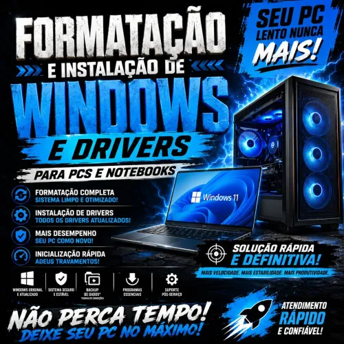 ? Formatação de PC e Notebook | Instalação de Windows e Drivers