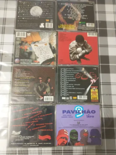 Cds rap todos em ótimo estado