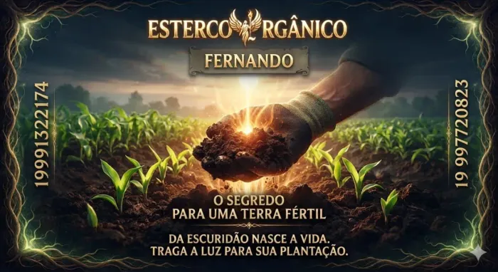 Esterco de galinha e frango bem curtido e seco