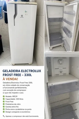 Vendo geladeira Electrolux.