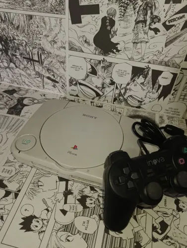 Console PlayStation One PS1 Baby Completo Com 39 Jogos